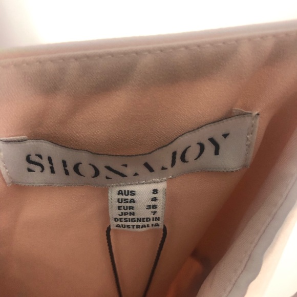 Shona Joy NWT Cocktail Draped Maxi Dress Pink Ballet 4 - Picture 9 of 9